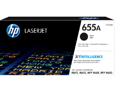 HP 655A Black LaserJet Toner Cartridge