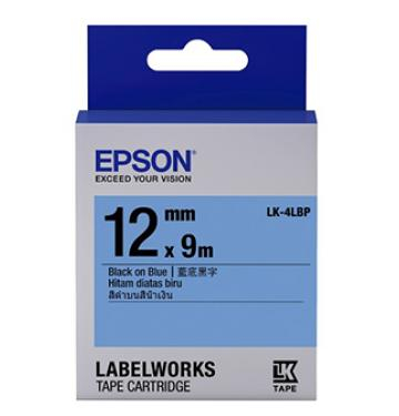 Epson LabelWorks™LK-4LBP- 12mm Black on Blue 
