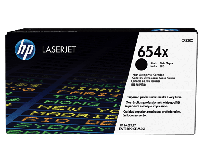 HP 654X Black LaserJet Toner Cartridge