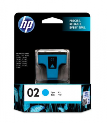 HP 02 AP Cyan Ink Cartridge 